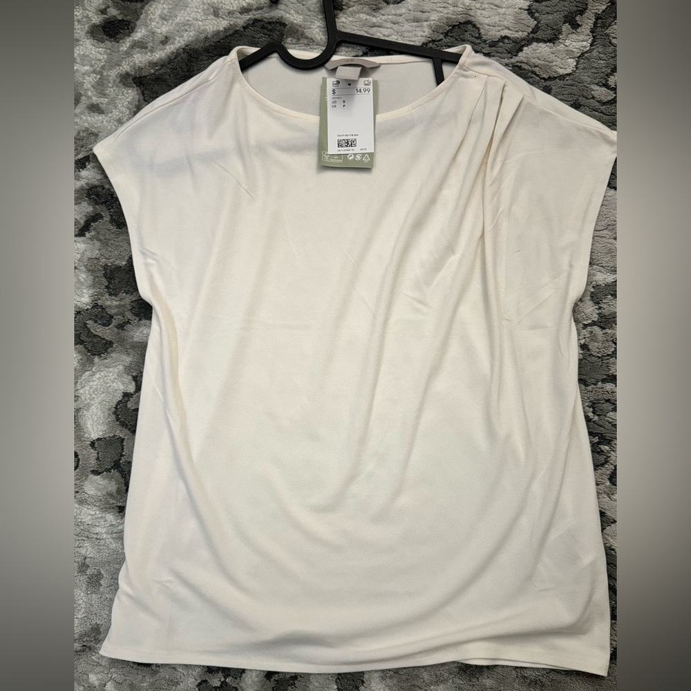 White H&M Work blouse